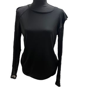 basic black shirt with a twist.